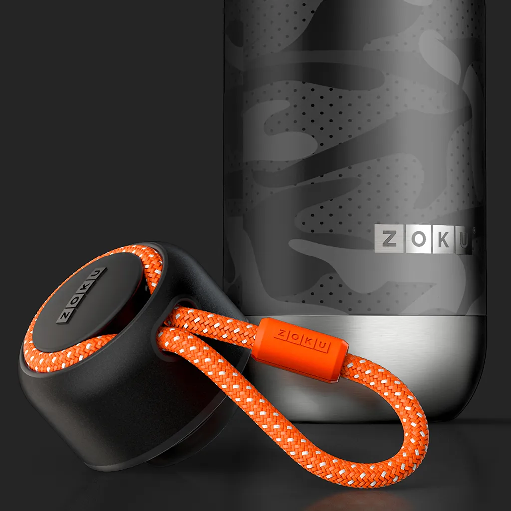 Stainless Steel Thermic Bottle 500 ml Black Camo Zoku